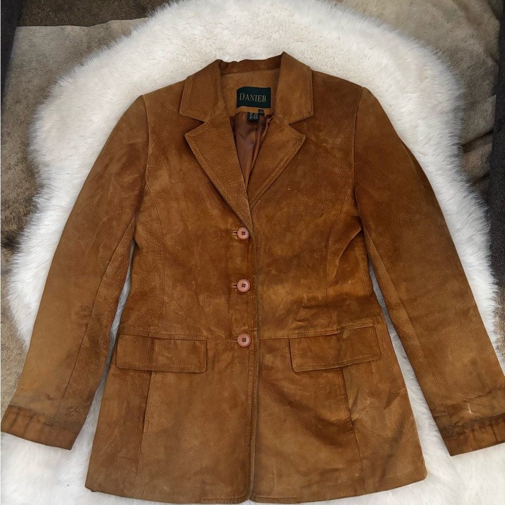 Danier Women's Brown Suede Jacket